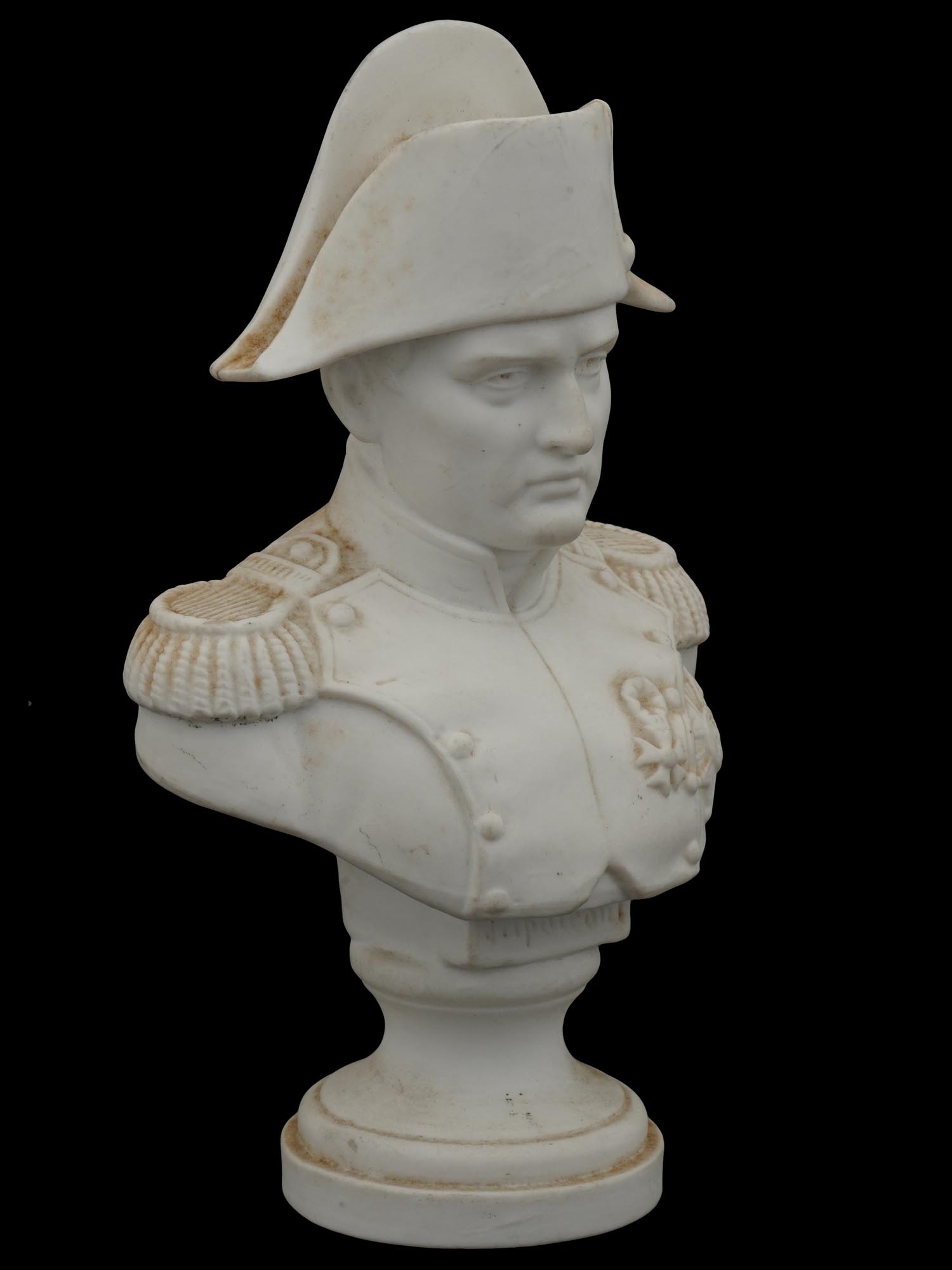 FRENCH BISQUE PORCELAIN PORTRAIT BUST OF NAPOLEON PIC-0